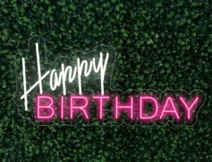 Happy Birthday Neon Sign rental Dallas-Ft. Worth, TX