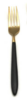 Black and gold salad fork rental in Austin, TX
