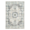 Patterned blue rug rental in Dallas-Ft. Worth, TX