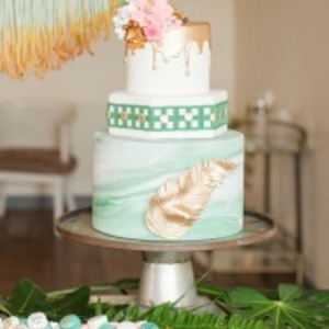 16″ Galvanized Cake Stand rental Dallas-Ft. Worth, TX