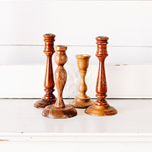 Wooden Candle Holders rental Dallas-Ft. Worth, TX