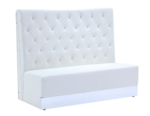 White Armless Sofa rental Dallas-Ft. Worth, TX