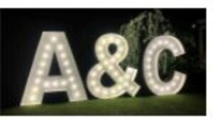 Giant Lighted 3' Marquee Letters rental Dallas-Ft. Worth, TX