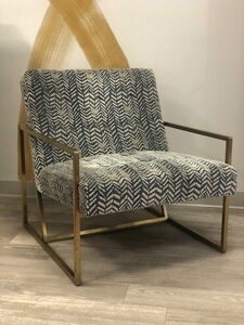Geometric Upholstery Accent Chair rental Dallas-Ft. Worth, TX