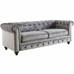 Grey Tufted Sofa rental Dallas-Ft. Worth, TX