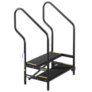 Black Step Stair Unit with Handrails rental Dallas-Ft. Worth, TX