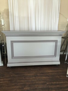 Wooden Gray Bar rental Houston, TX