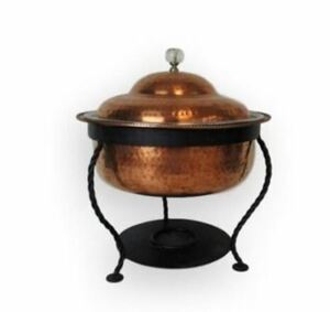 Copper - 3 Quart Round Chafing Dish rental Houston, TX