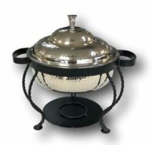 Hammered - 1.75 Quart Round Chafing Dish rental Houston, TX