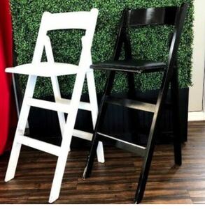 Barstool - Folding Black or White rental Houston, TX