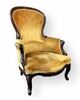 Vintage Gold Velvet Chair rental in Houston, TX