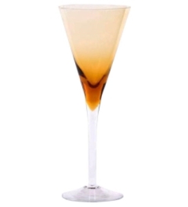 Crystal Amber colored wine glass rental Houston, TX