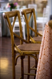 Cross back stools rental Houston, TX