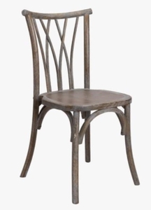 Grey wooden chair  rental Houston, TX