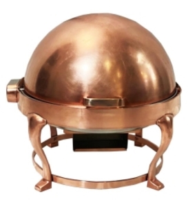 Copper rolltop chafer 8qt rental Houston, TX