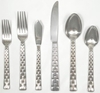 Basket weave flatware rental in Houston, TX