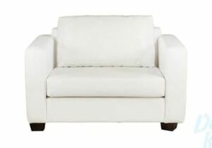 White Lounge Loveseat rental Los Angeles, CA