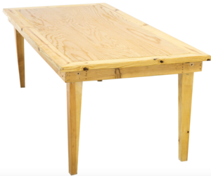 8' Natural Vineyard Table rental Austin, TX