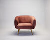 Blush Velvet Barrel Chair (Placement Included) rental in Austin, TX