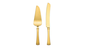 Cake Serving Set Gold (2Pcs) rental Austin, TX