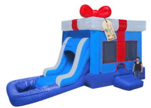 Gift Box Bounce House Combo rental Houston, TX