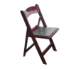 Mahogany Resin Folding Chair rental in San Francisco-Oakland-San Jose, CA
