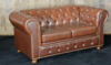 Chesterfield Leather Loveseat rental in San Antonio, TX