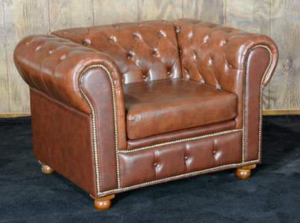 Chesterfield Leather Club Chair rental in San Antonio, TX