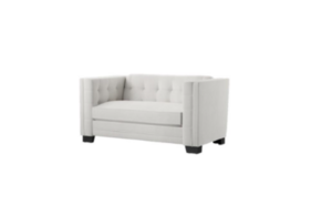 SANTORINI OFF-WHITE LOVESEAT rental Nashville, TN