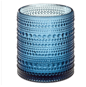 Blue Beaded Double Old Fashioned Glass rental Austin, TX