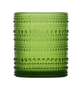 Lime Green Beaded Double Old Fashioned Glass  rental Austin, TX