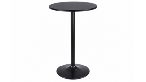 24" Round Black Matte Cocktail Table rental Austin, TX