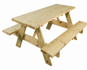 Wooden picnic table rental Austin, TX