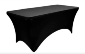 Spandex for Banquet Tables rental Houston, TX