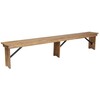 Antique 8' Bench Natural rental in New York, NY