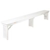 Antique 8' Bench White rental in New York, NY