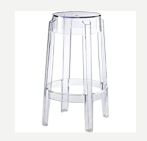 Round Ghost Stool rental Austin, TX