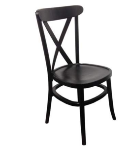 Black Crossback Chair rental Chicago, IL