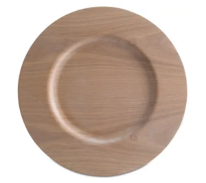 Driftwood Plastic Charger rental Dallas-Ft. Worth, TX