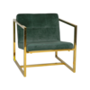 Emerald Chair with Gold Trim rental in San Francisco-Oakland-San Jose, CA