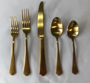 Ethan Gold Flatware rental in Houston, TX