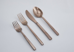 Rose Gold Flatware rental Austin, TX