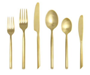 Capri Gold flatware rental Dallas-Ft. Worth, TX