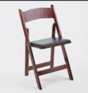 Mohogany Wood Folding Chair rental Los Angeles, CA