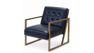 Lindy Black And Gold Modern Chair rental Austin, TX
