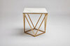 Lindy Gold Modern Side Table (Placement Included) rental in Austin, TX