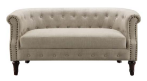 Ivory Tuffted Sofa rental San Diego, CA