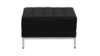 Jaxon Black Leather Ottoman (Placement Included) rental in Austin, TX