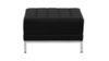 Jaxon Black Leather Ottoman (Placement Included) rental in Austin, TX