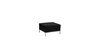 Jaxon Black Leather Ottoman (Placement Included) rental in Austin, TX